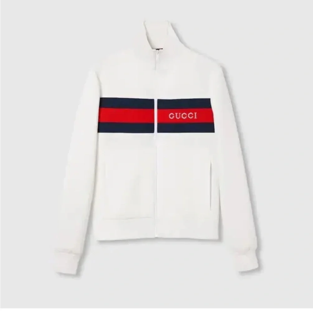 Gucci Web Stripe Technical Track Jacket sz L